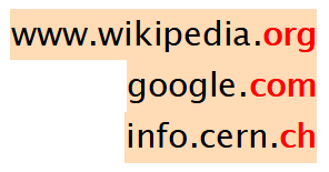 some domain names